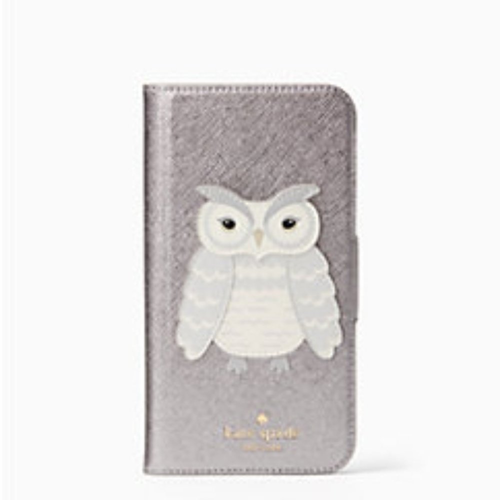 Owl Applique Folio Iphone X & XS case